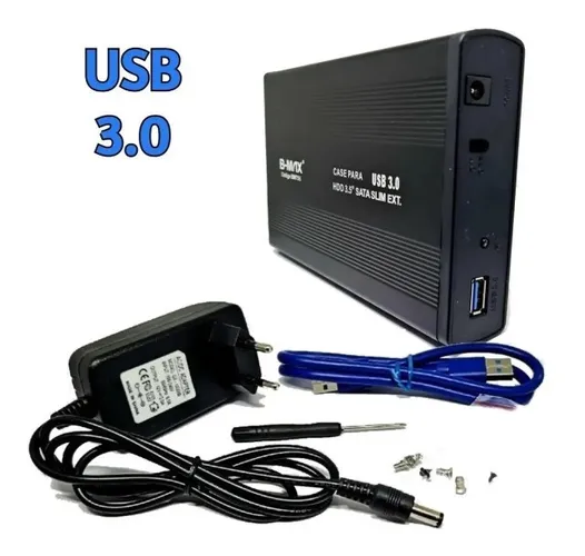 Case Para Hd Externo de Computador 3.5Mm Usb 3.0 Pc Desktop Ultra