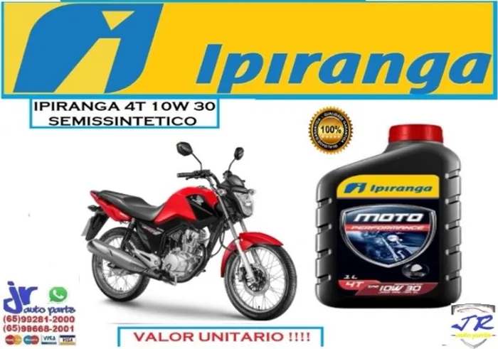Oleo Ipiranga Moto 4T 10W30 Fan 2015
