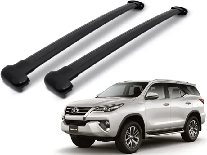 Rack Travessa de Teto Toyota SW4 2015 2016 - Larga Preta - Projecar