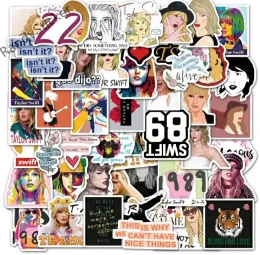 KIT 6 ADESIVOS TAYLOR SWIFT POR 10 REAIS