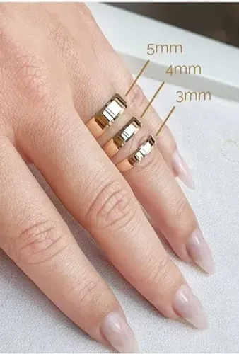 PAR DE ALIANÇA BANHADA A OURO 18K 