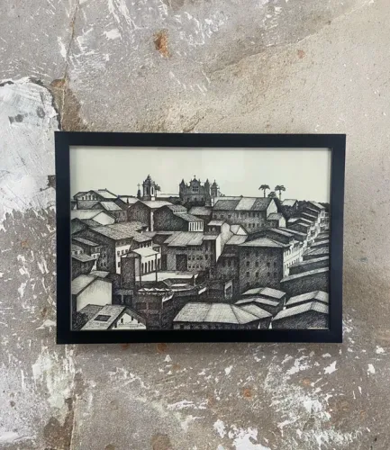 Quadro Drawing Black and White | DonaReliquias  