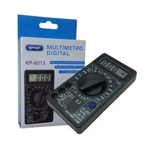 Multímetro Digital Portátil Com Cabo Knup KP-8013
