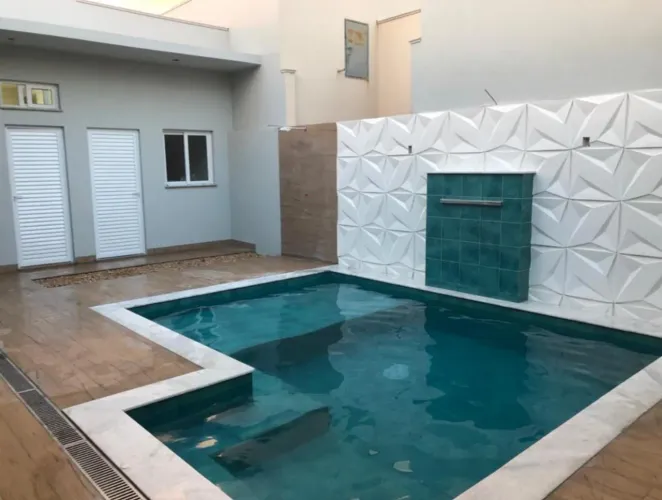 Revestimento 3D para parede em concreto 