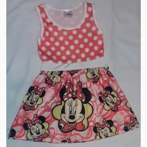 vestido infantil básico para o dia-a-dia