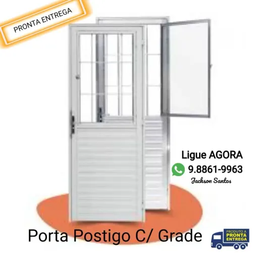 Porta Alumínio Branco