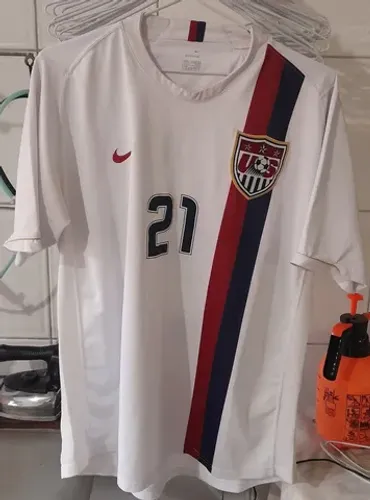 CAMISA SELECAO ESTADOS UNIDOS NIKE COPA 2006 ALEMANHA #21 DONOVAN MADE IN MOROCCO 