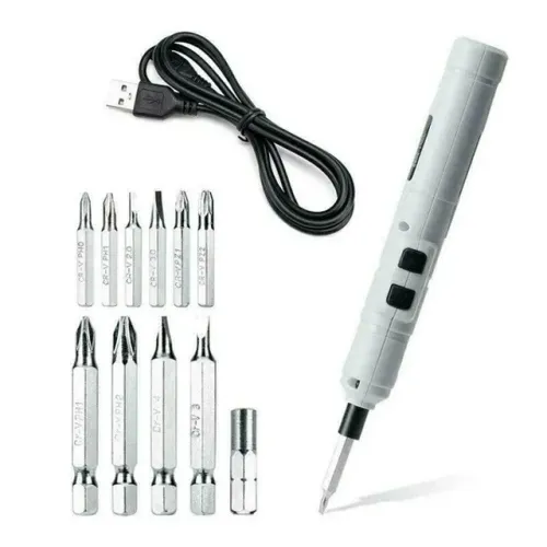 Kit Chave de fenda Elétrica Recarregável