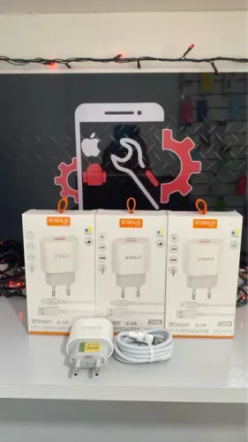 CARREGADOR TURBO IPHONE ORIGINAL GOLD