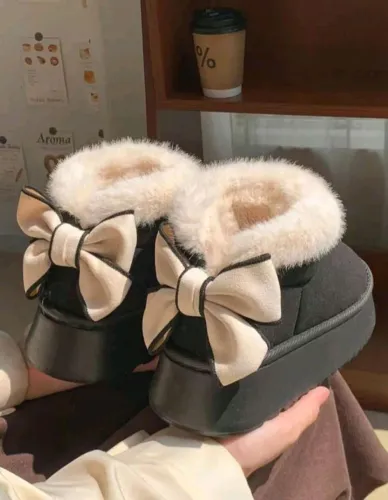Botas de Inverno com Laço - Conforto e Estilo