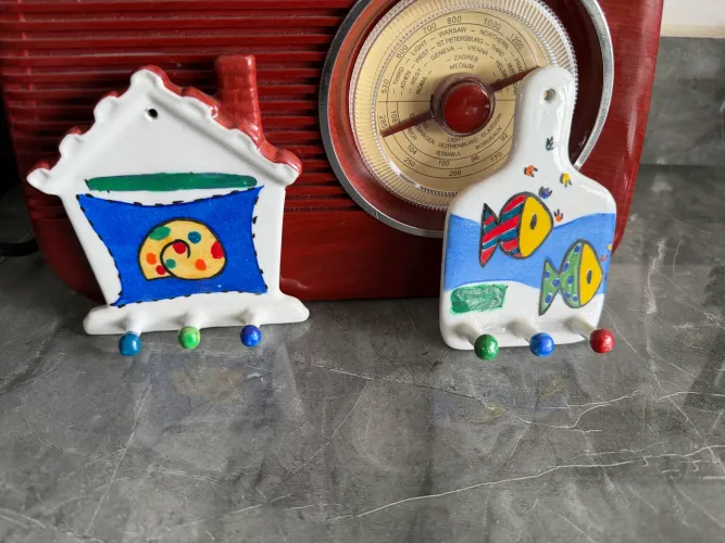 Suporte de chave em porcelana