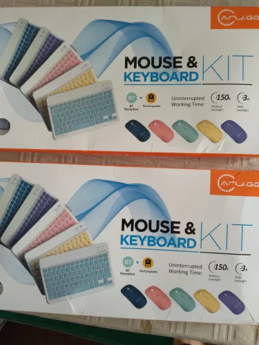 Kit Teclado e Mouse Sem Fio - Recarregável - 150h de Autonomia Bluetooth
