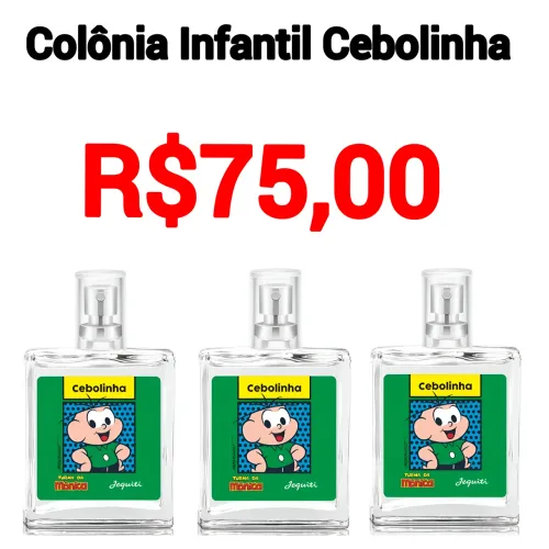 Kit 3 Colônia Infantil Cebolinha-Jequiti