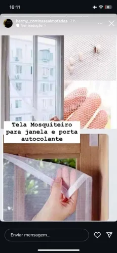 Tela Mosquiteiro para Janela e Porta Autocolante
