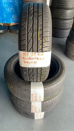 Pneus Bridgestone Turanza 185/55R16 meia vida 4 pneus 