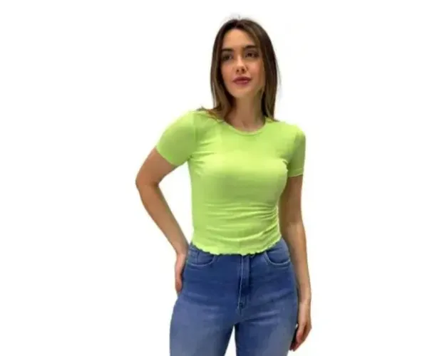 Blusa Hering Canelada Feminina P - Peça Linda e Confortável!