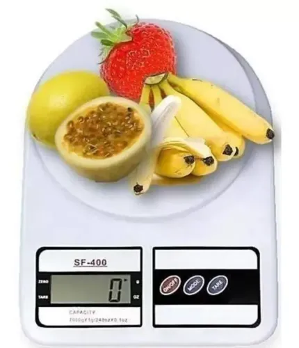 Balança Digital De Precisão Nutrição E Dieta Capacidade máxima 10 Kg Cor Branco