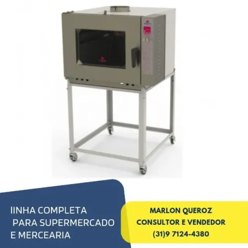 Forno 5 Esteiras Turbo Progas a Gás Bivolt