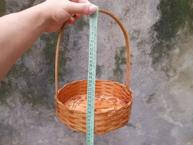Cesta Fraldeira Bambu Marrom