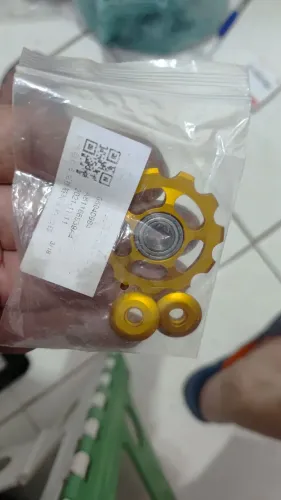 Roldana polia jockey traseira câmbio bike, com rolamento 