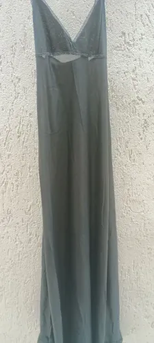 Camisola longa transparente preta 