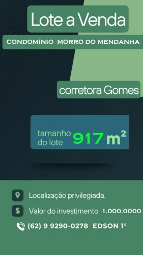 Lote à Venda no Condomínio Morro do Mendanha