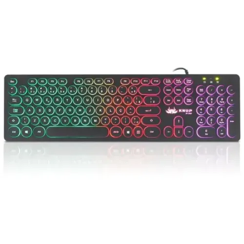 Teclado Gamer RGB com Teclas Redondas - Knup