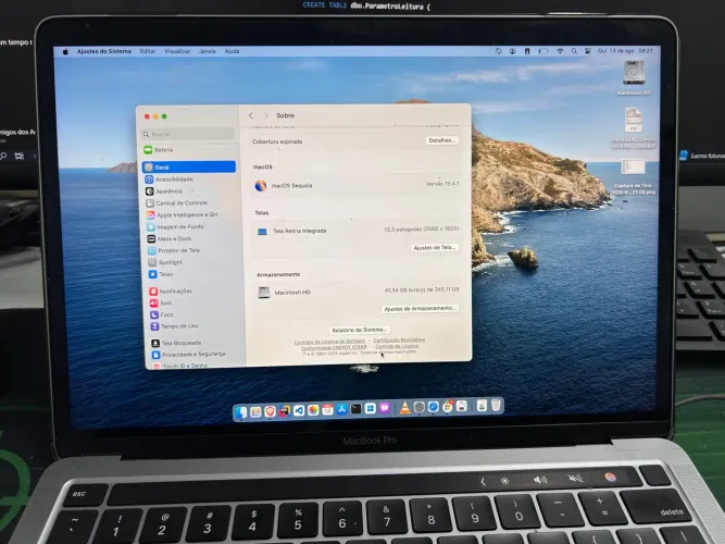 Anúncio MacBook Pro 13" impecável MacBook Pro 13" (M1, 2020) com Touch Bar - Impecável!