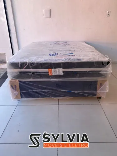 Cama box casal soft pluma 