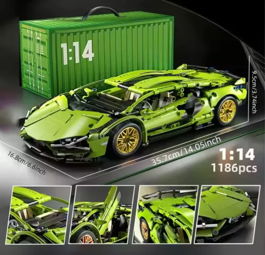 Bloco de Montar (Lego) - Lamborghini - Escala 1:14