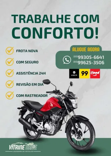 Aluguel ou locação de motos