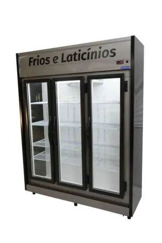 Balcão auto serviço frios e laticínios 3 Portas de vidro Chimafrio - Marcos