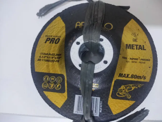 Cinco Discos de Desbaste Pro Metal4.1/2" x1/4"X7/8"- Af