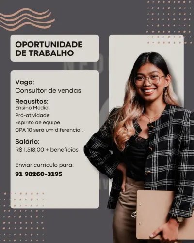 Oportunidade de trabalho 