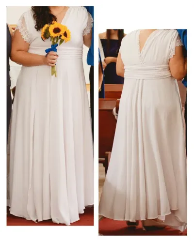 Vestido de noiva branco - Plus Size