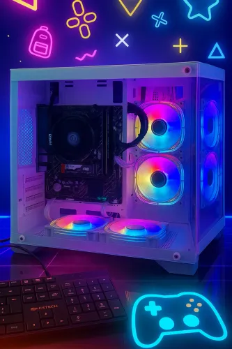 Pc gamer ryzen 5 5600gt 16gb Vega 8 nvme 256 fonte 500