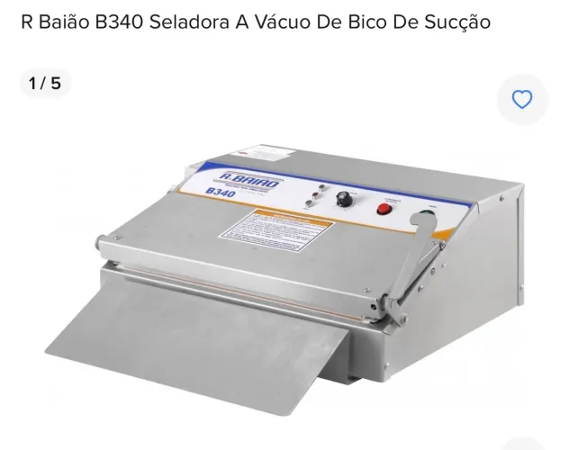 Embaladora Seladora a vácuo R Baião B340