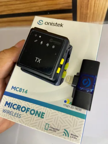 Microfone Lapela Wireless sem Fio Anatel Onistek an3