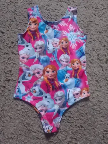 Maiô infantil Frozen - tamanho GG ( veste 5/6 anos)