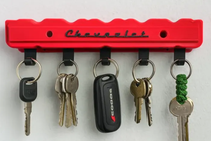 Porta-Chaves Chevrolet - Enfeite sua garagem ou oficina com Estilo Retrô - 6Cilindros
