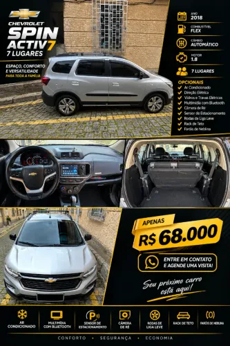 Chevrolet Spin Activ7 1.8 8V Econo.flex 5P Aut. 2019