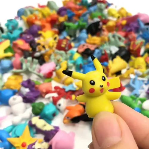 Kit 24 Bonecos Pokemon Pikachu Sortido Miniatura Action Figure 3cm