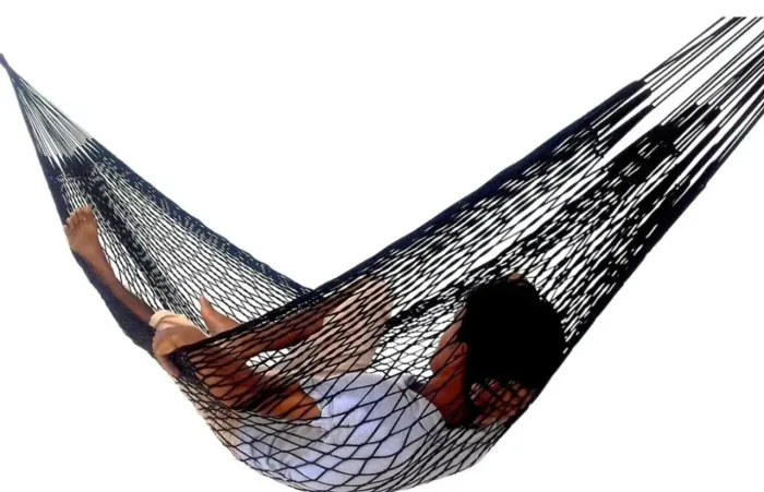 Rede textil de descanso, praia , camping 