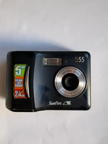 Câmera Digital Antiga Sunfire S55 5mpx Funciona Kb3