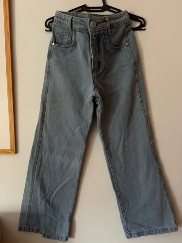 CALÇA JEANS WIDE LEG INFANTIL