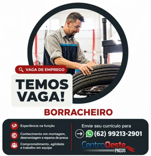 Vaga para borracheiro 