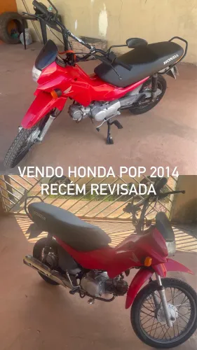 Vendo Honda pop 100 2014 recém revisada