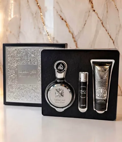 Kit Perfume Árabe Fakhar Black Promoção