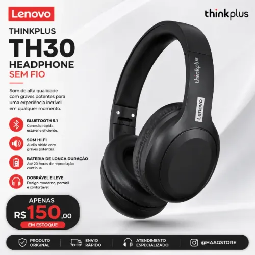 Headphone Lenovo ThinkPlus TH30 Bluetooth 5.1