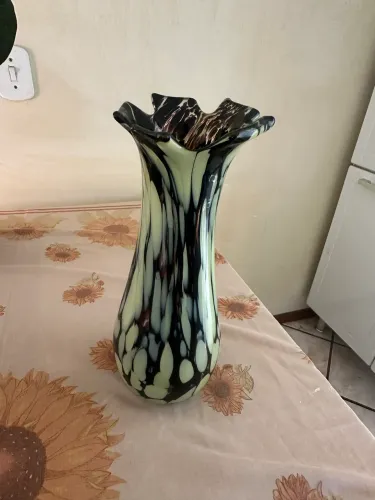 Vaso de vidro colorido